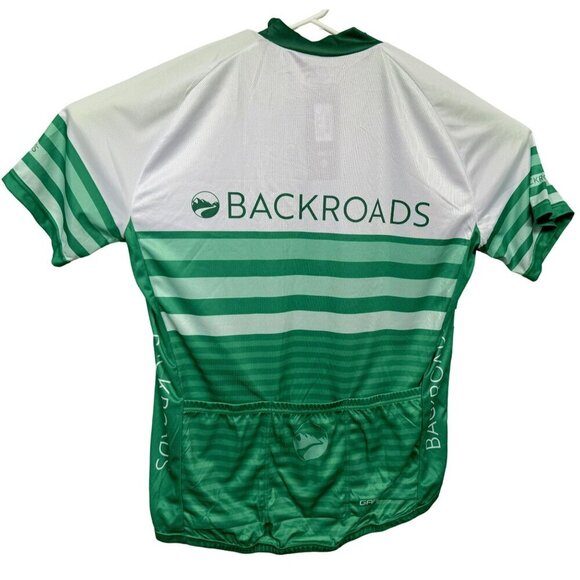 Louis Garneau Mens 2XL Backroads Full Zip Short Sleeve Cycling Jersey Green NEW - Picture 4 of 9